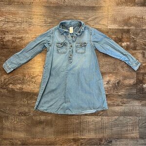 Oshkosh B’Gosh Knee Length Denim Dress Size 6X